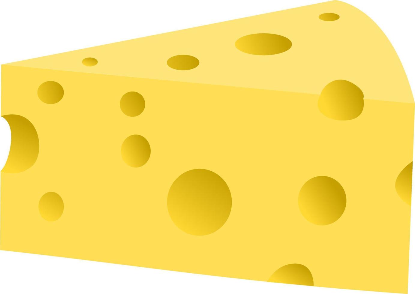 cartel de comida de queso, producto de menú de banner. ilustración vectorial partes y lonchas de queso aisladas en un fondo blanco. icono plano de queso. cabeza de vector de queso en estilo plano aislado sobre fondo blanco