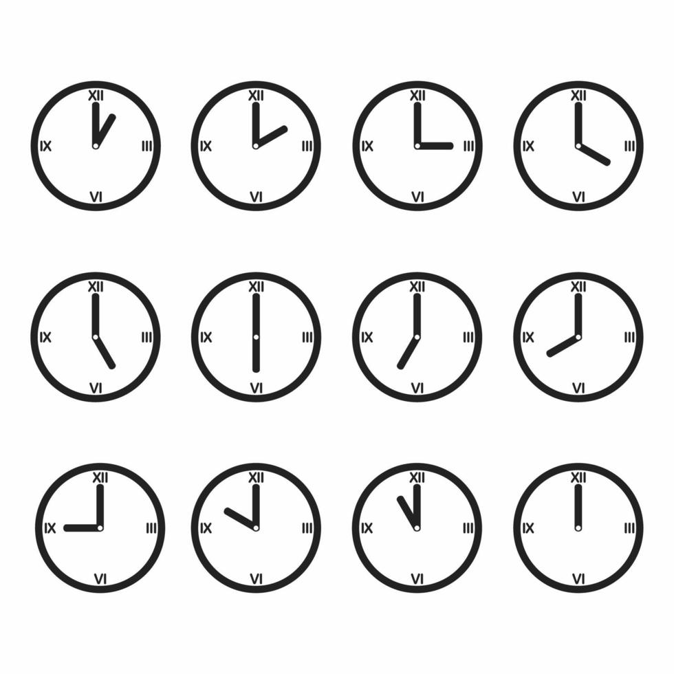 diseño de vector de reloj