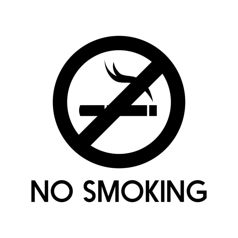No smoking icon vector