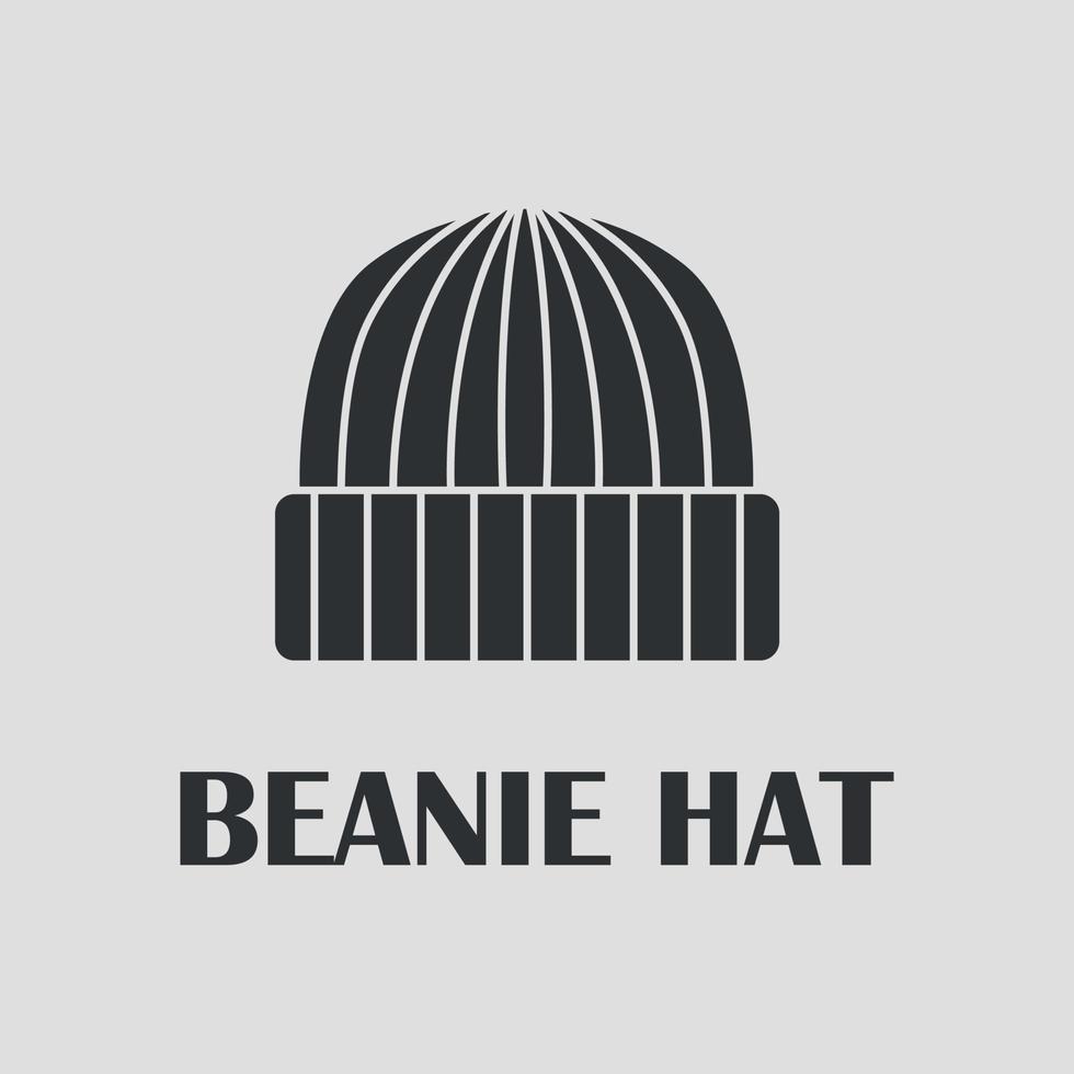 Beanie hat logo. Vector illustration