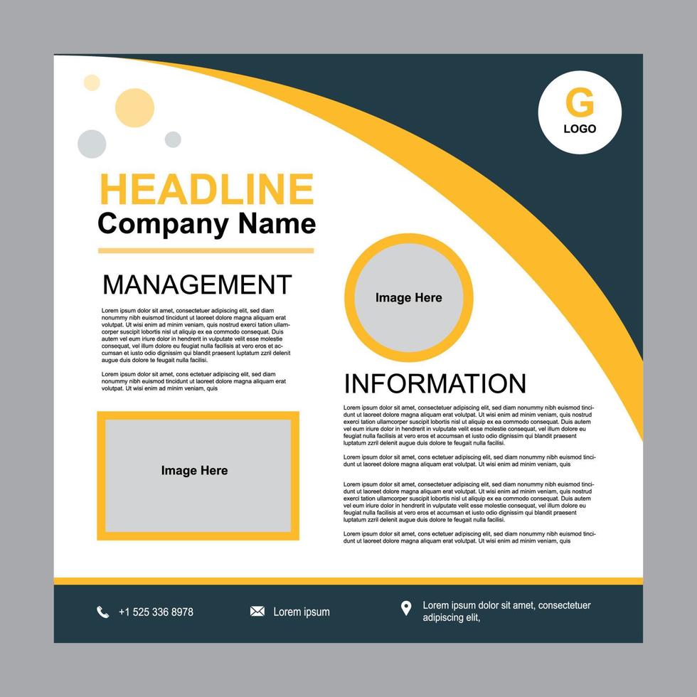 Modern Business Brochure Design Template vector
