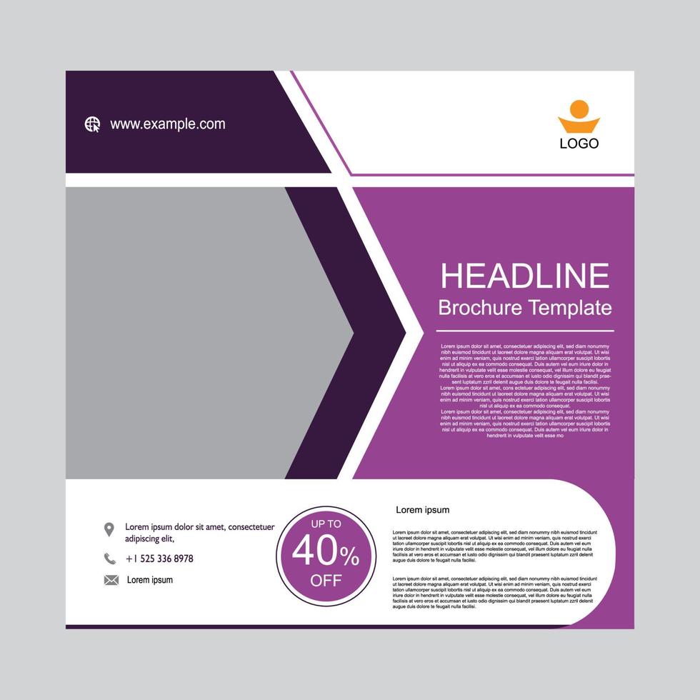 Brochure Template Design vector
