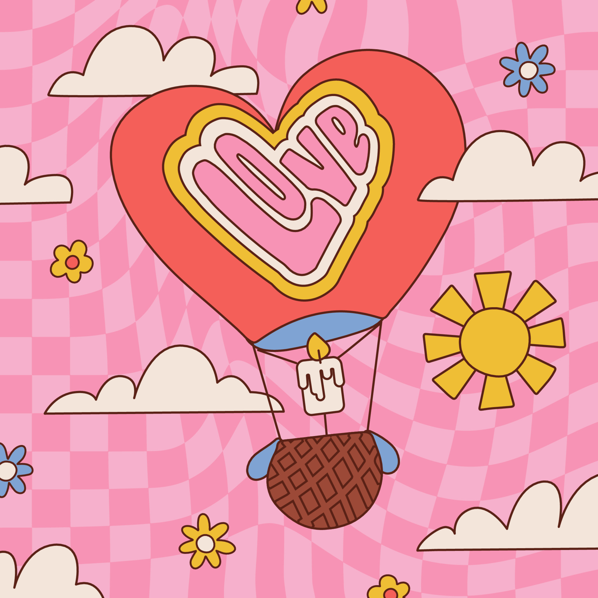 70s hippie style greeting card template with hot air balloon, word Love, clouds, sun and flowers. Groovy cartoon illustration with lettering. Retro aesthetic hippie graphic. 14867432 Vector Art at Vecteezy 70s hippie style greeting card template with hot air balloon, word Love, clouds, sun and flowers. Groovy cartoon illustration with lettering. Retro aesthetic hippie graphic. 14867432 Vector Art at Vecteezy