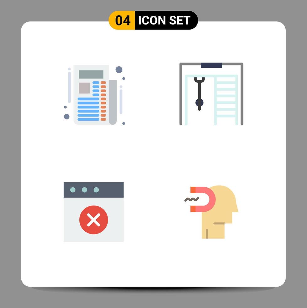 4 Creative Icons Modern Signs and Symbols of news power of influence competition app human Editable Vector Design Elements