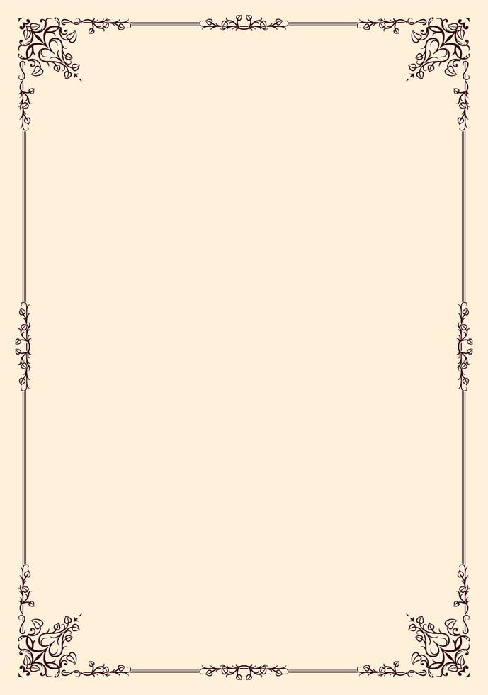 Beautiful ornamental frame vector