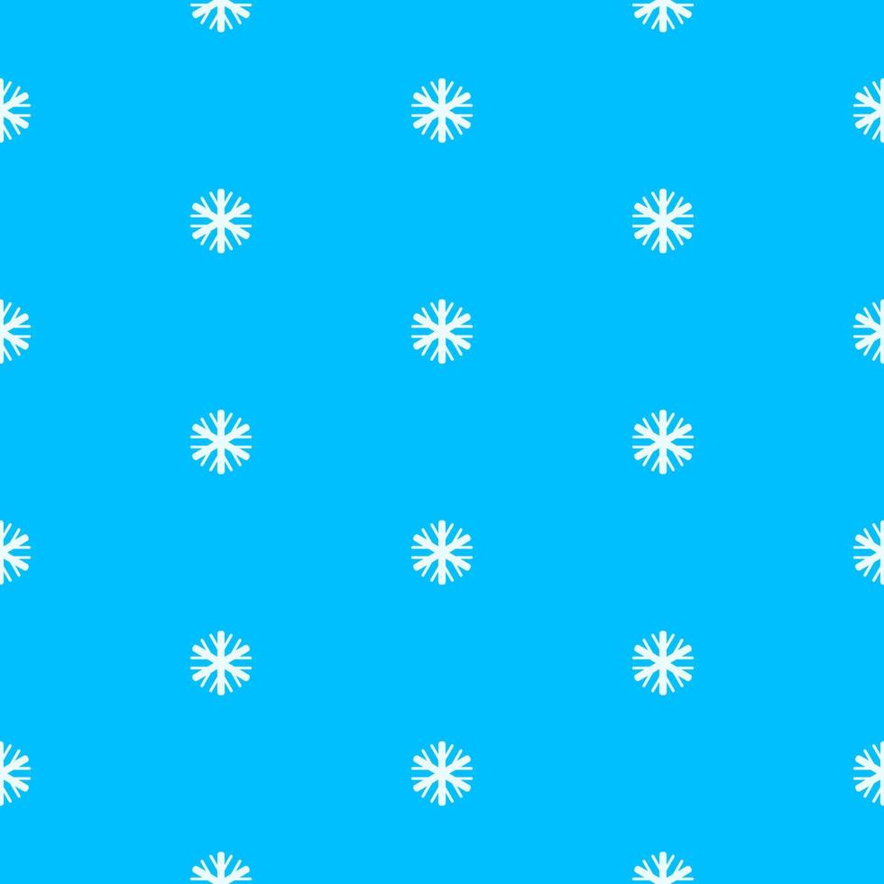 Simple seamless pattern with snowflakes. Vector illustration.