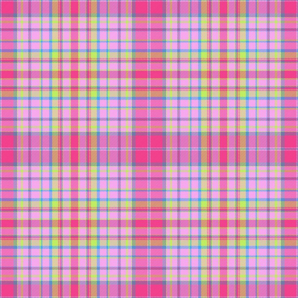 Background check plaid. Textile texture vector. Fabric tartan pattern seamless. vector