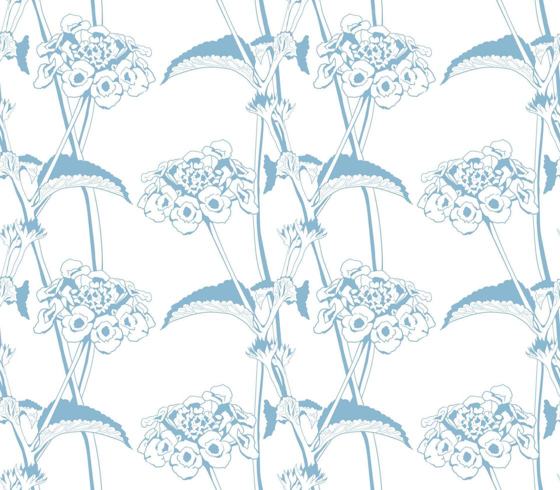 patrón de follaje de la planta de hojas para el diseño textil. arte floral para papel pintado o moda de tela. vector