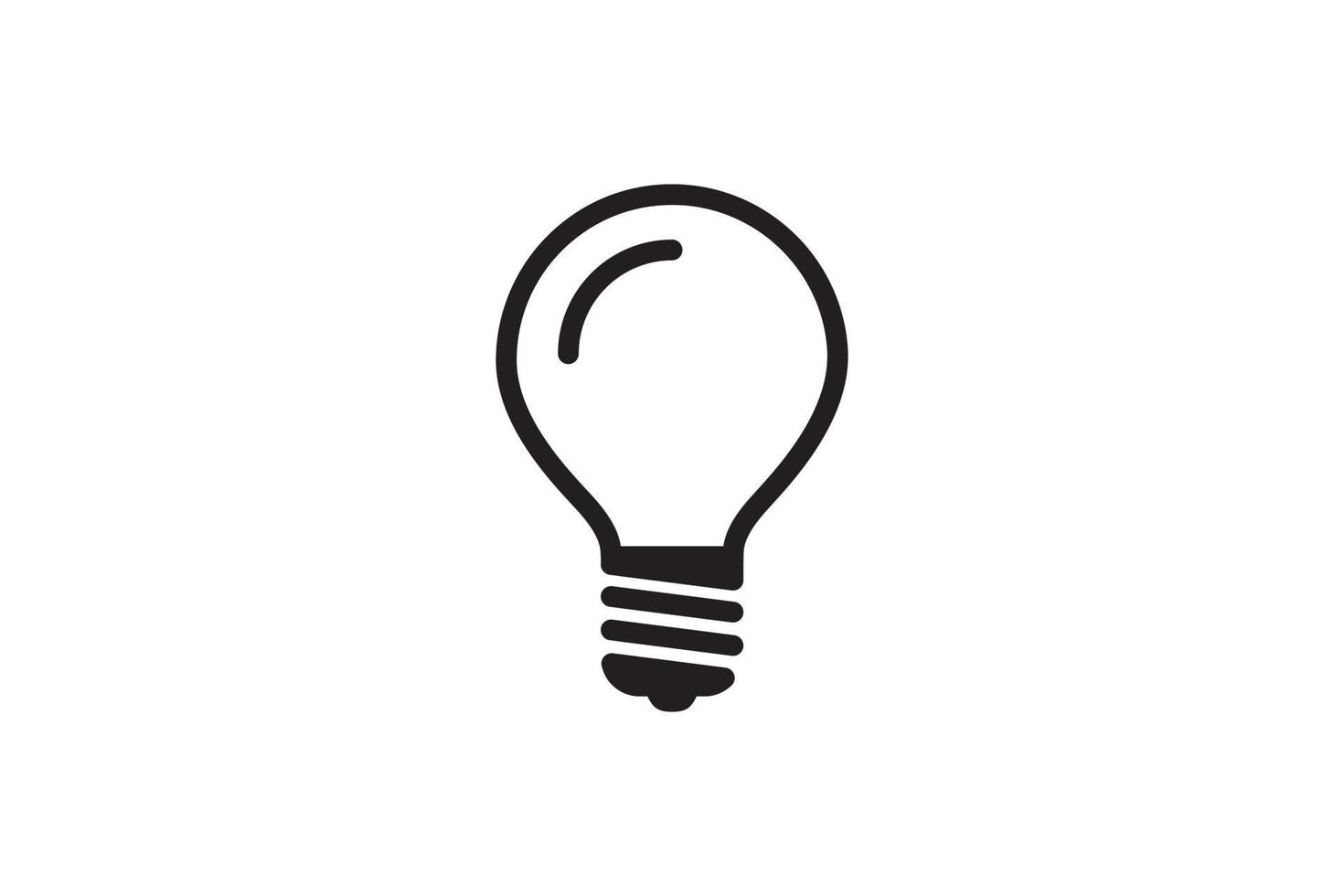 Electric light bulb icon. Electricity lamp symbol. Vector illumination sign. 14867946 Vector Art