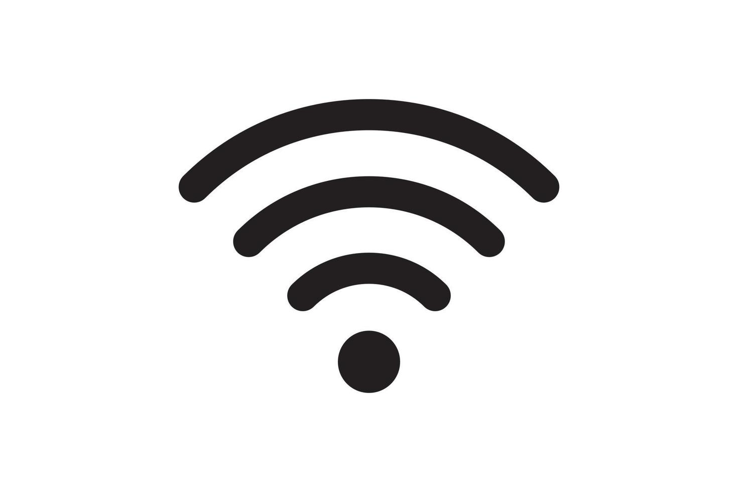 Wi Fi symbol signal connection. Vector wireless internet technology sign. Wifi network communication icon.