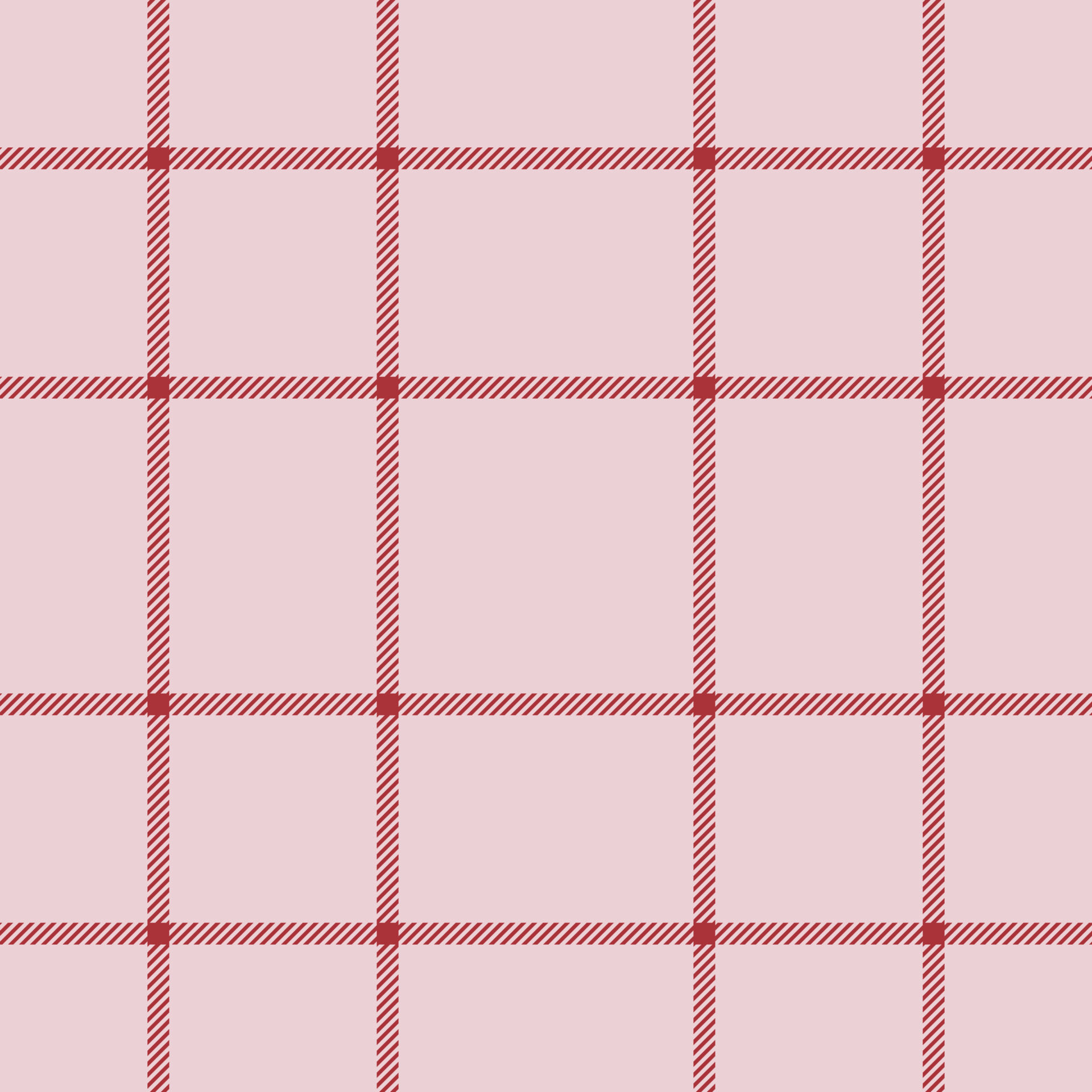 Plaid seamless pattern in red. Check fabric texture. Vector textile