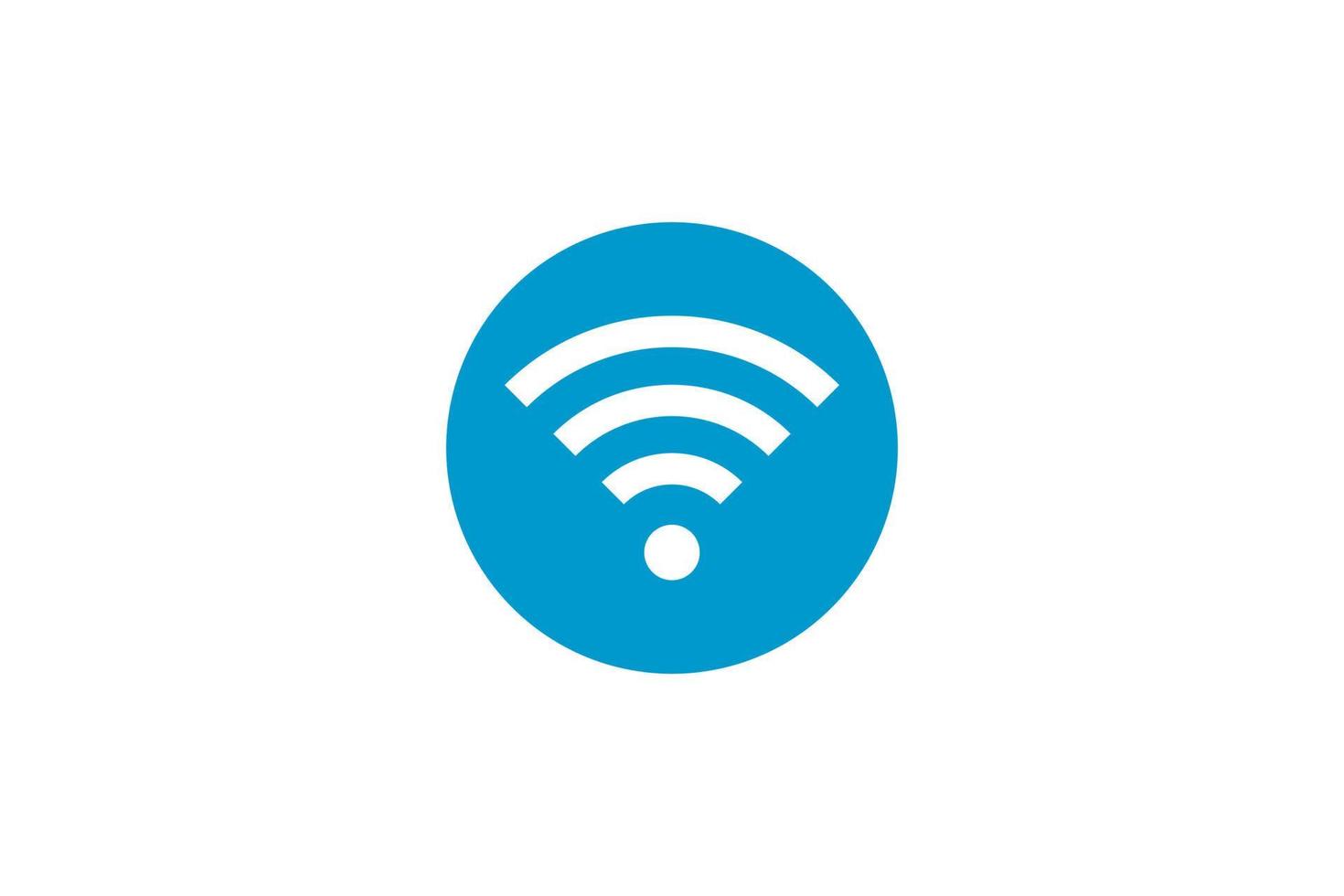 conexión de señal de símbolo wi fi. señal de tecnología inalámbrica de internet vectorial. icono de comunicación de red wifi. vector