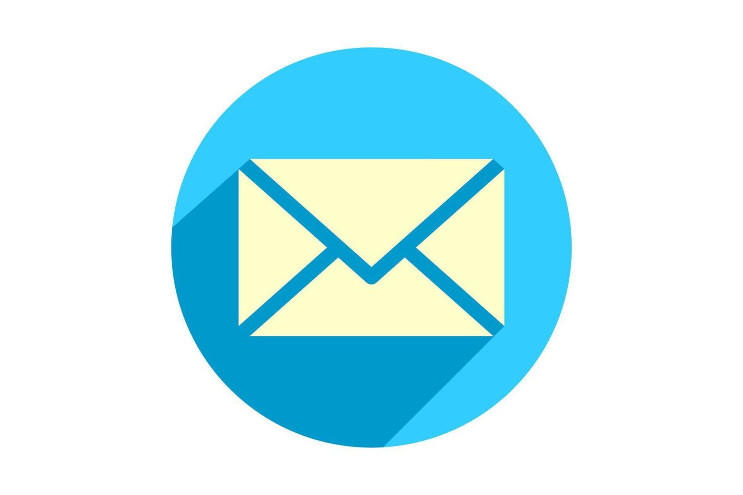 signo de vector de icono de correo. símbolo de sobre de carta. mensaje enviar a la ilustración de la dirección.