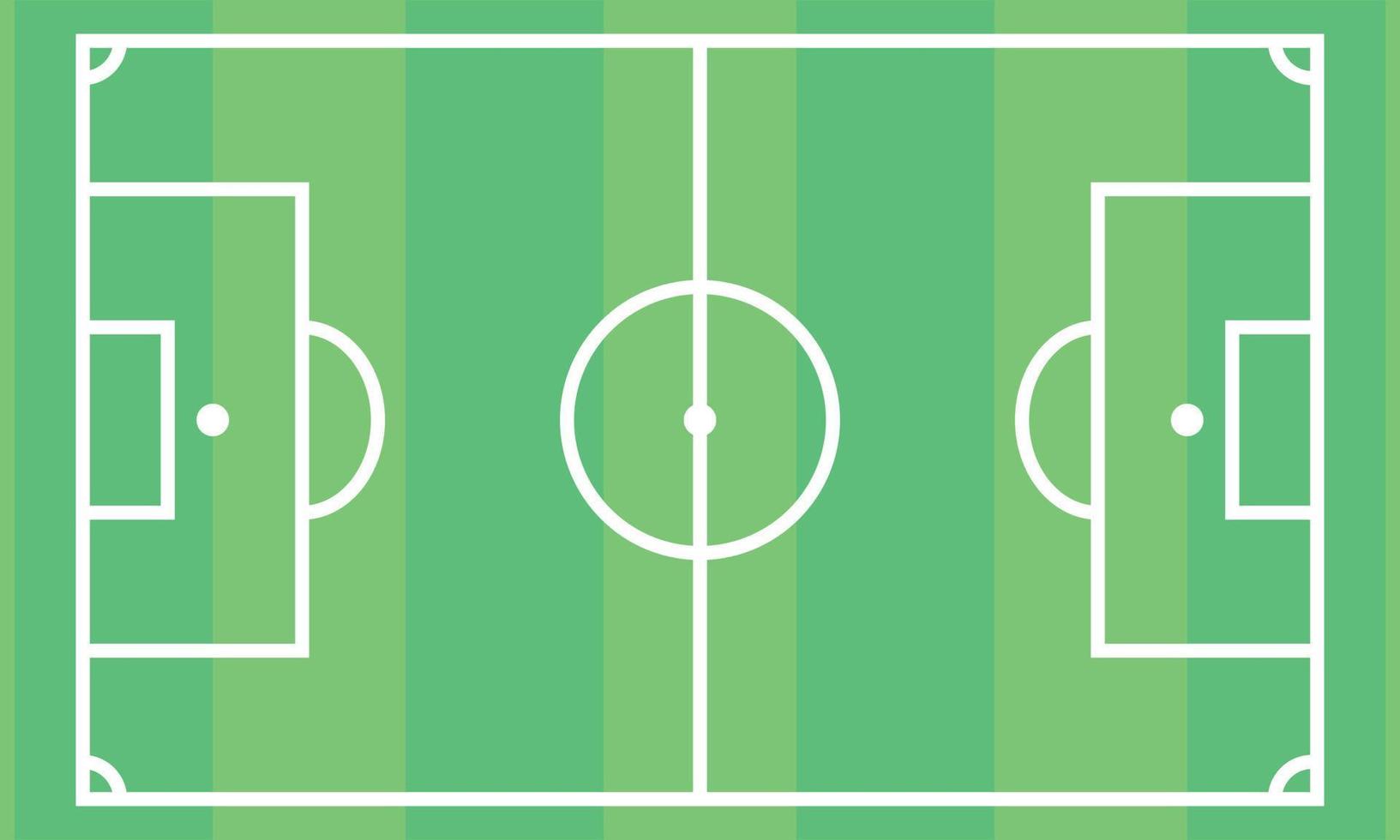 esquema del campo de fútbol, campo de fútbol. deportes de ilustración vectorial vector