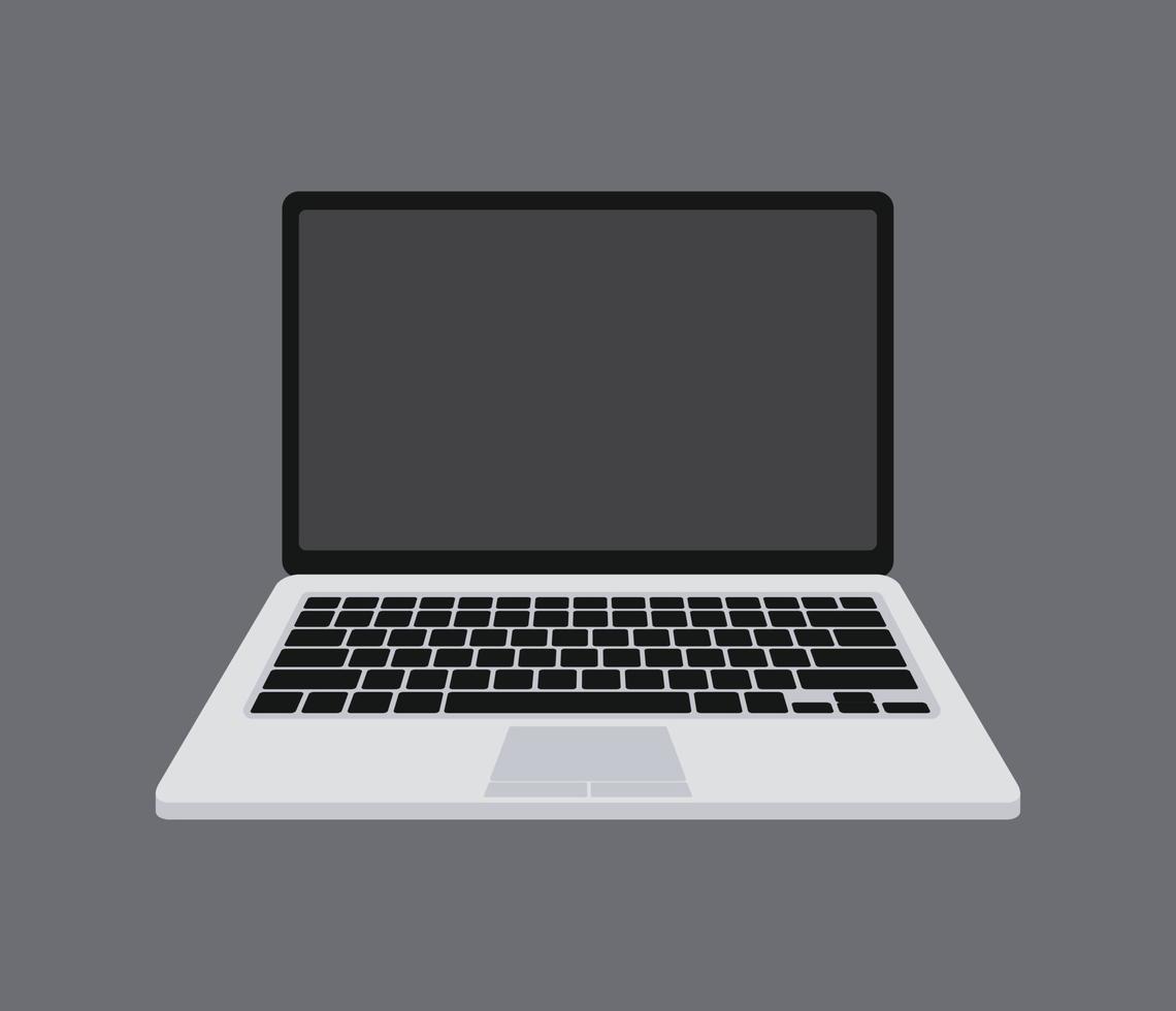 WVector illustration of Laptop system error warning. Virus attention. Hacker attack and web security vector concept, phishing scam. Network and internet security.