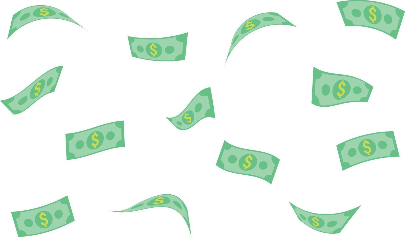 flying money pattern background vector illustration for finance and business
