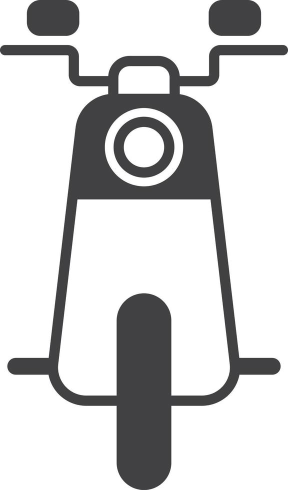 scooter illustration in minimal style vector