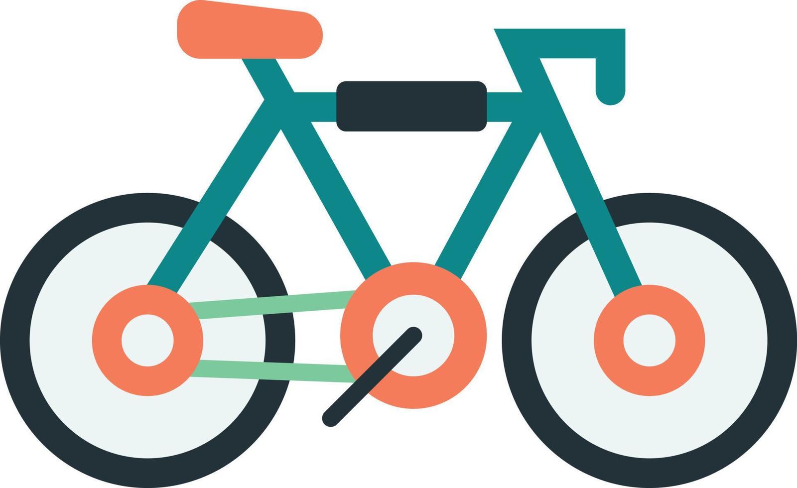 bicycle illustration in minimal style vector