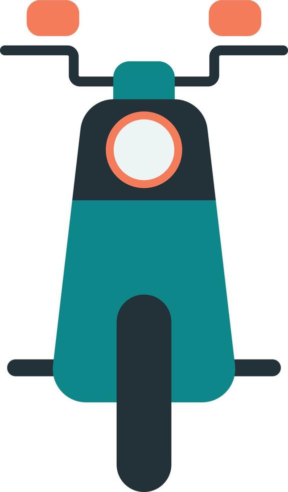 scooter illustration in minimal style vector