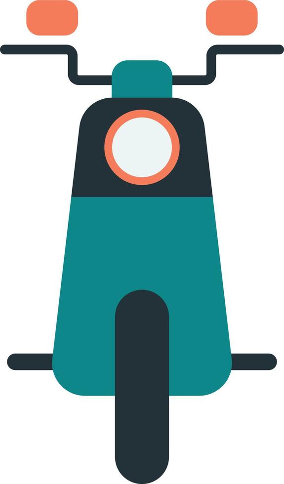 ilustración de scooter en estilo minimalista vector