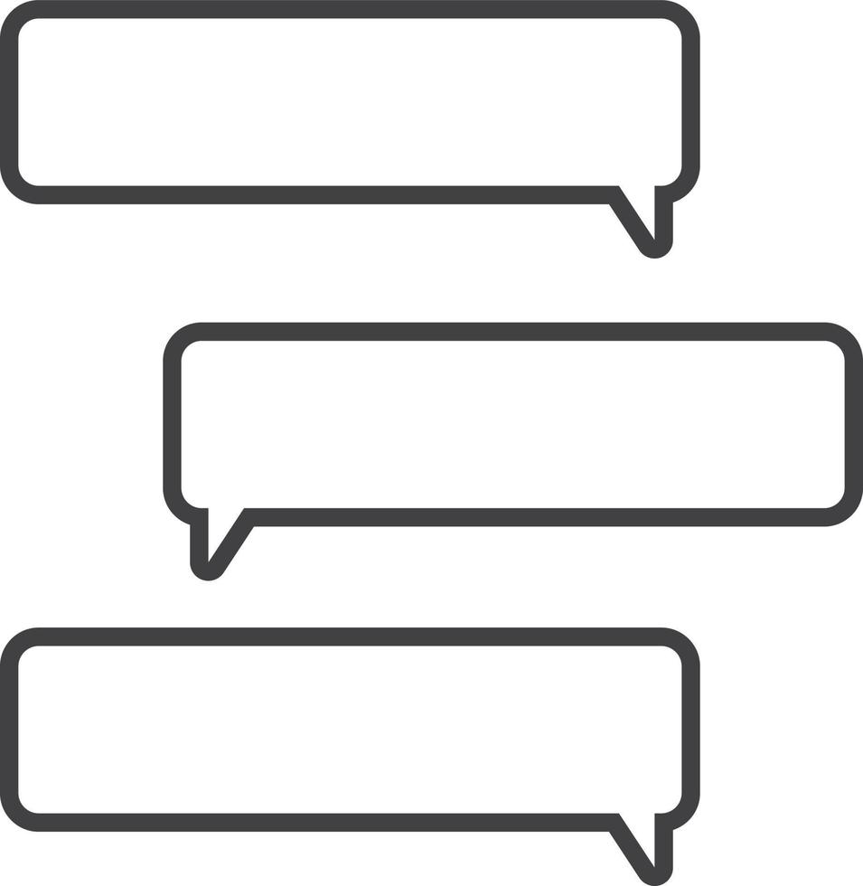 Message boxes and chats illustration in minimal style vector