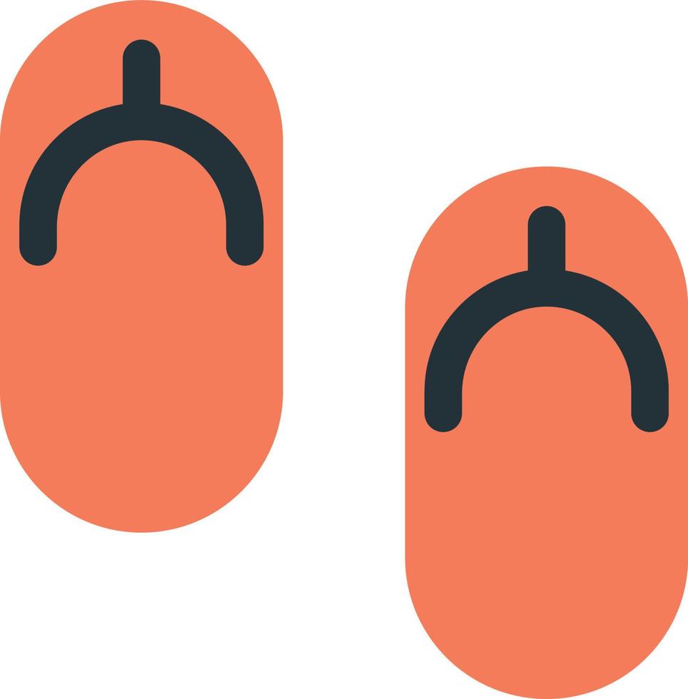 sandals from above illustration in minimal style vector
