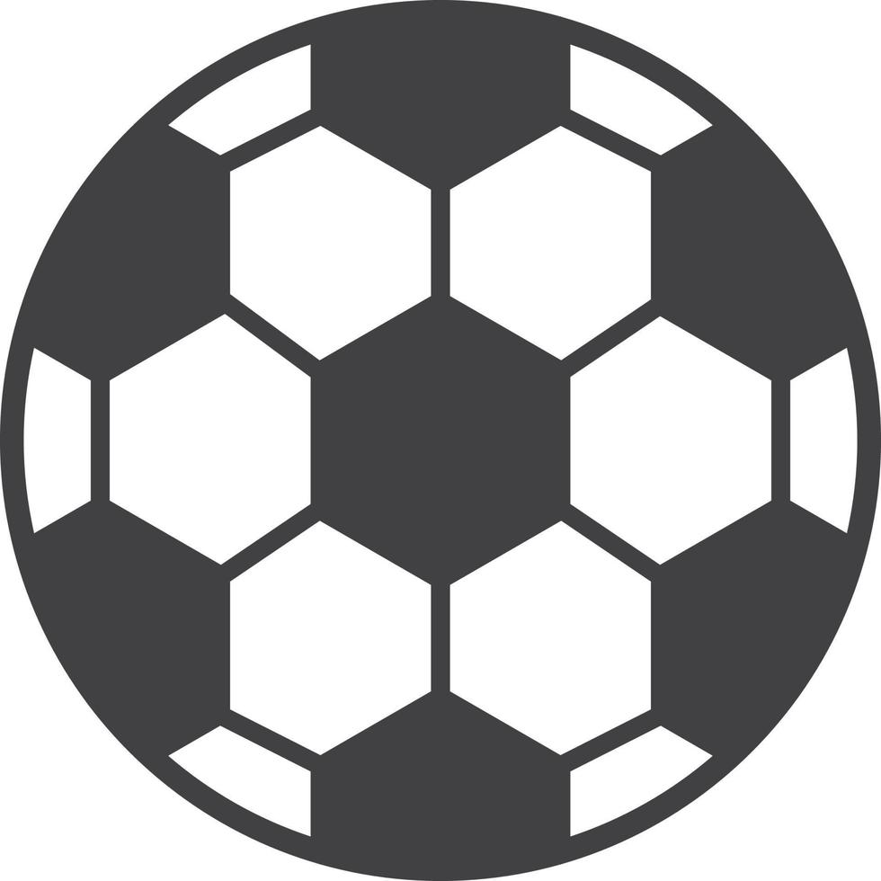 ilustración de fútbol en estilo minimalista vector