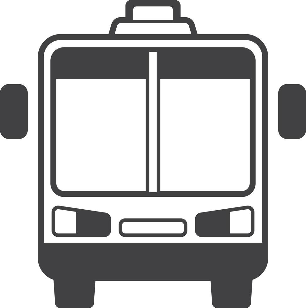 ilustración de autobús en estilo minimalista vector