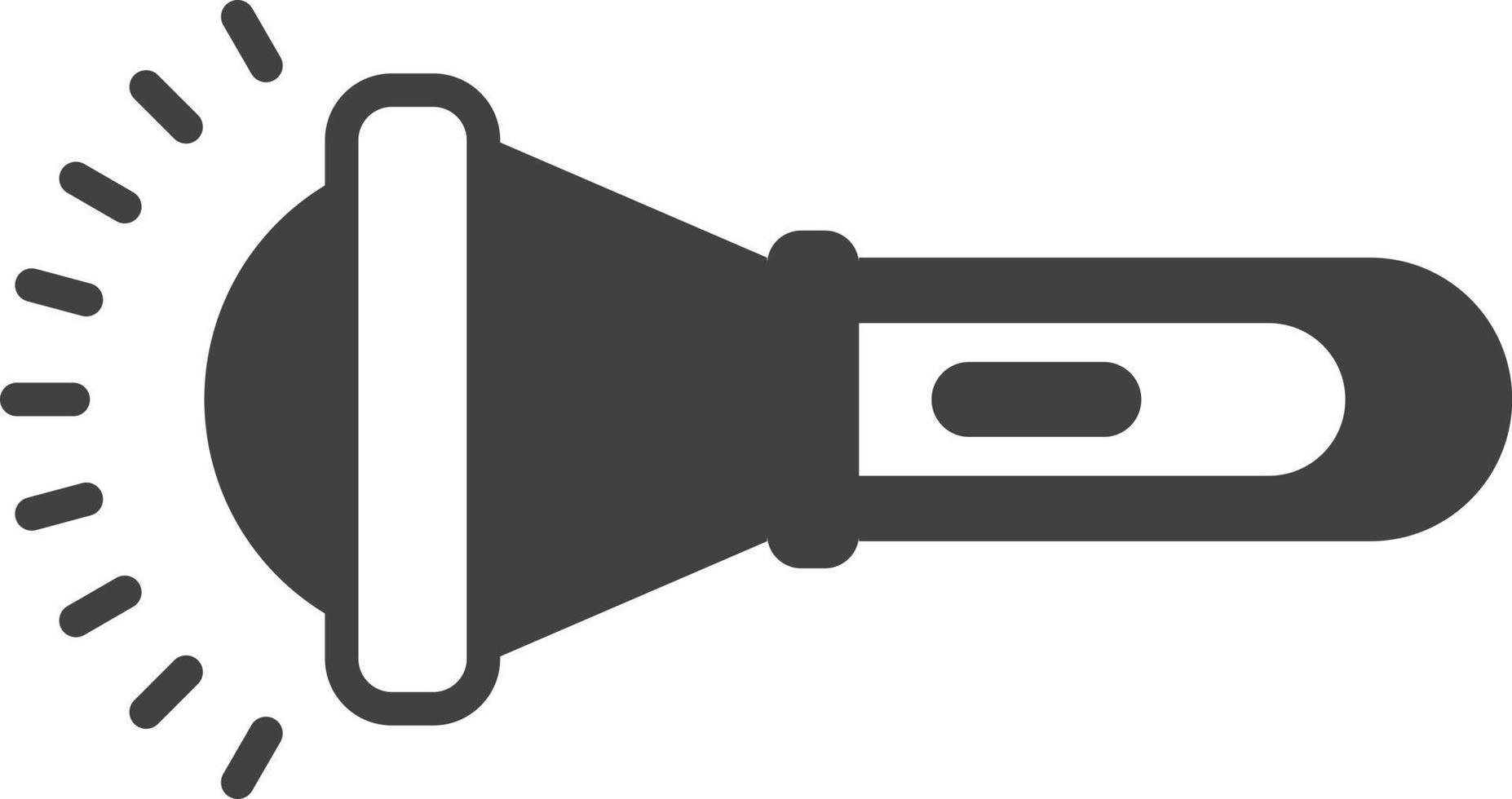 flashlight illustration in minimal style vector