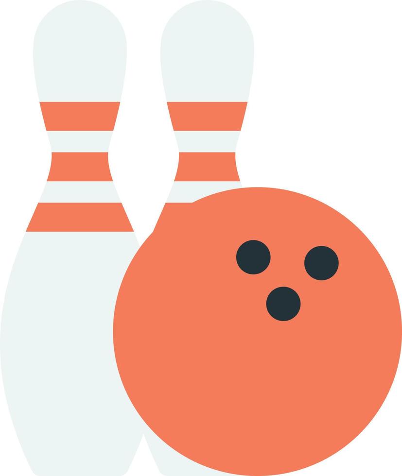 bowling equipment illustration in minimal style vector