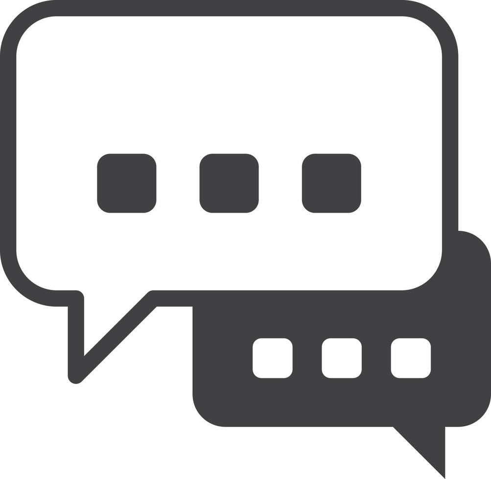 Message boxes and chats illustration in minimal style vector