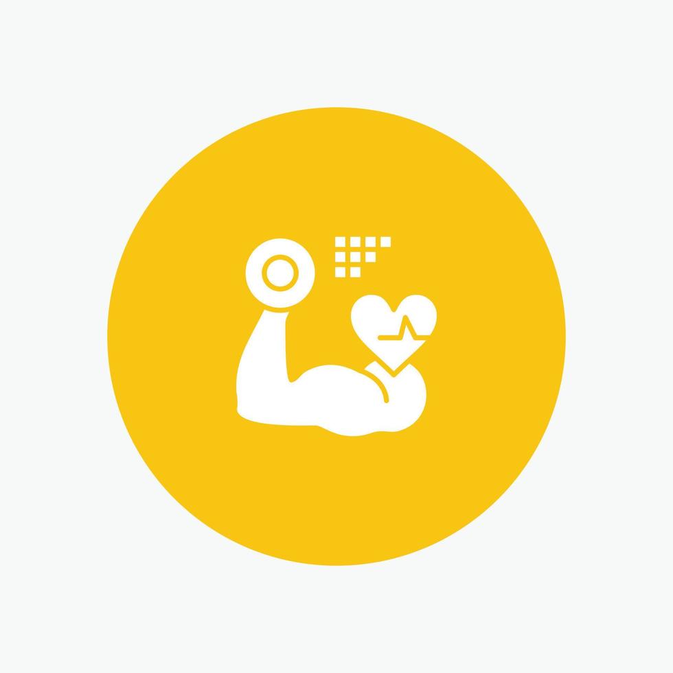 Growth Muscle Heart Beat vector
