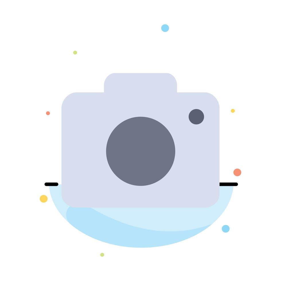 Twitter Image Picture Camera Abstract Flat Color Icon Template vector