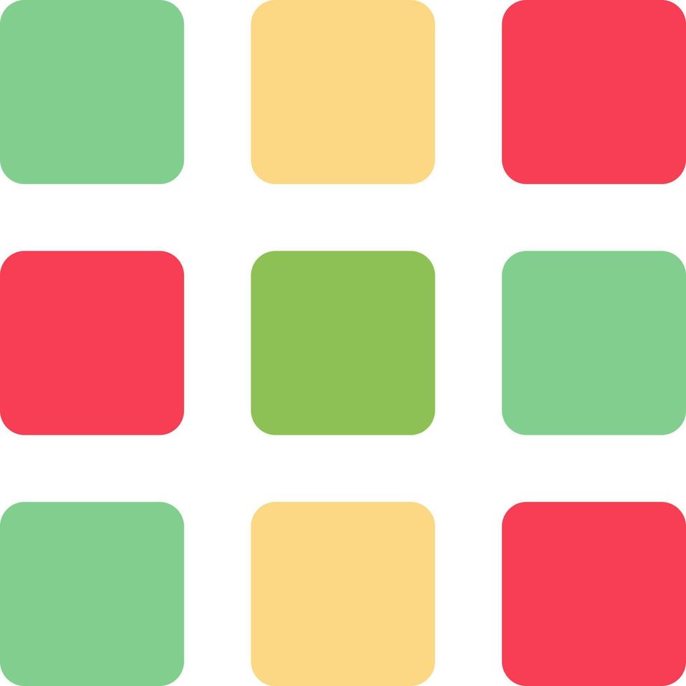 Web Grid Shape Squares  Flat Color Icon Vector icon banner Template