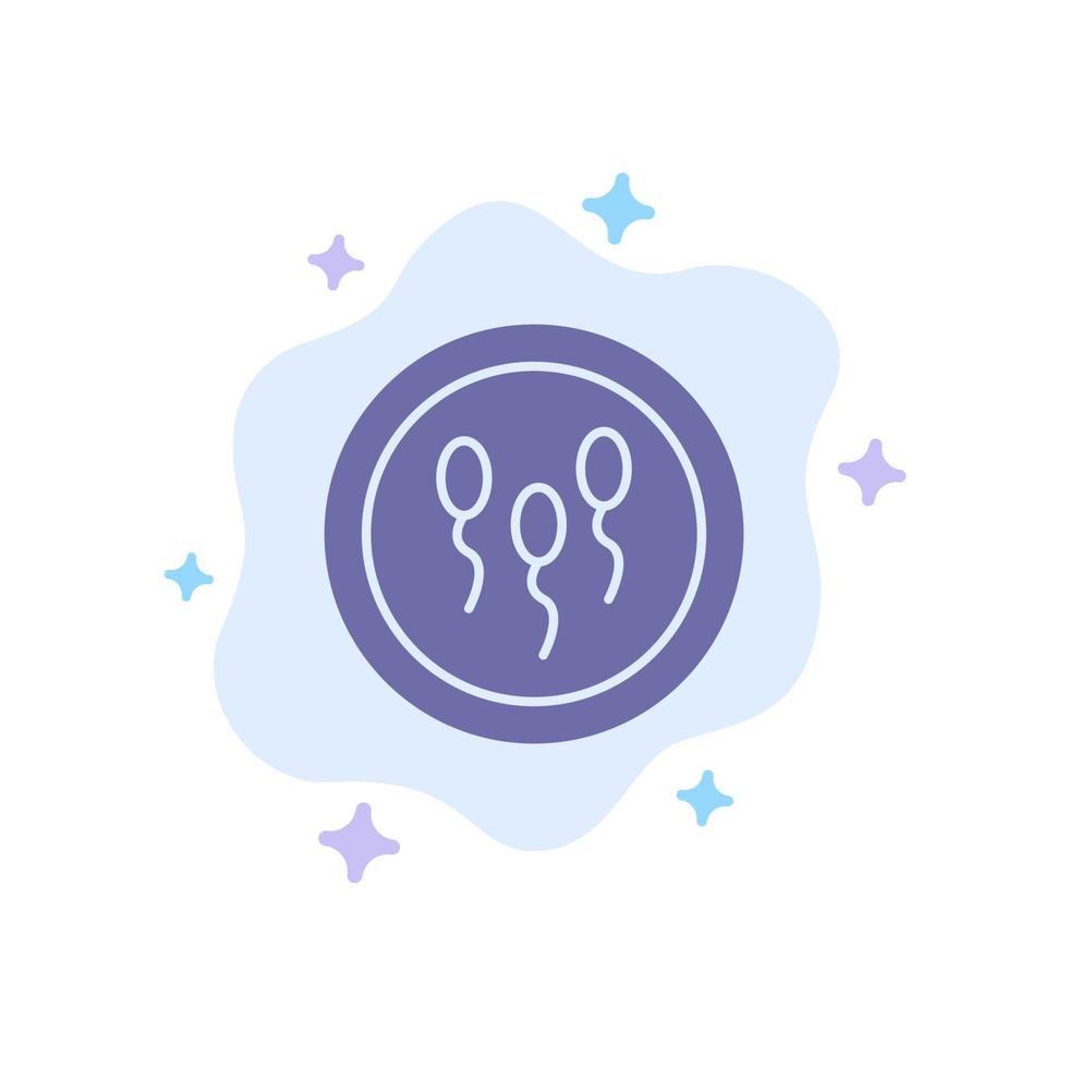 Biochemistry Biology Chemistry Laboratory Process Blue Icon on Abstract Cloud Background vector