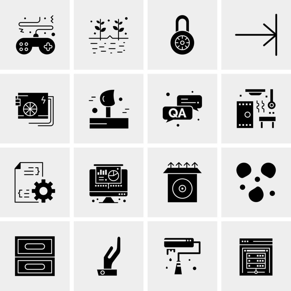 16 Universal Business Icons Vector Creative Icon Illustration to use in web and Mobile Related project