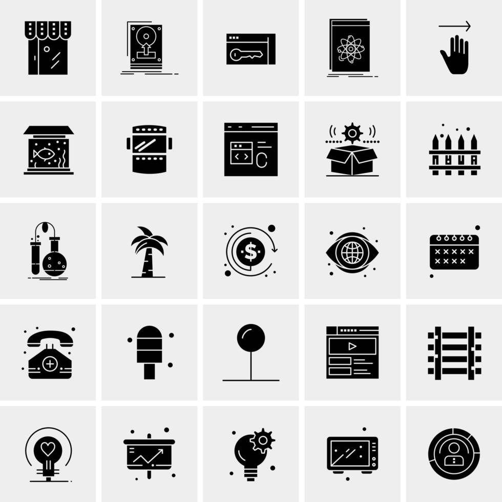 25 Universal Business Icons Vector Creative Icon Illustration to use in web and Mobile Related project