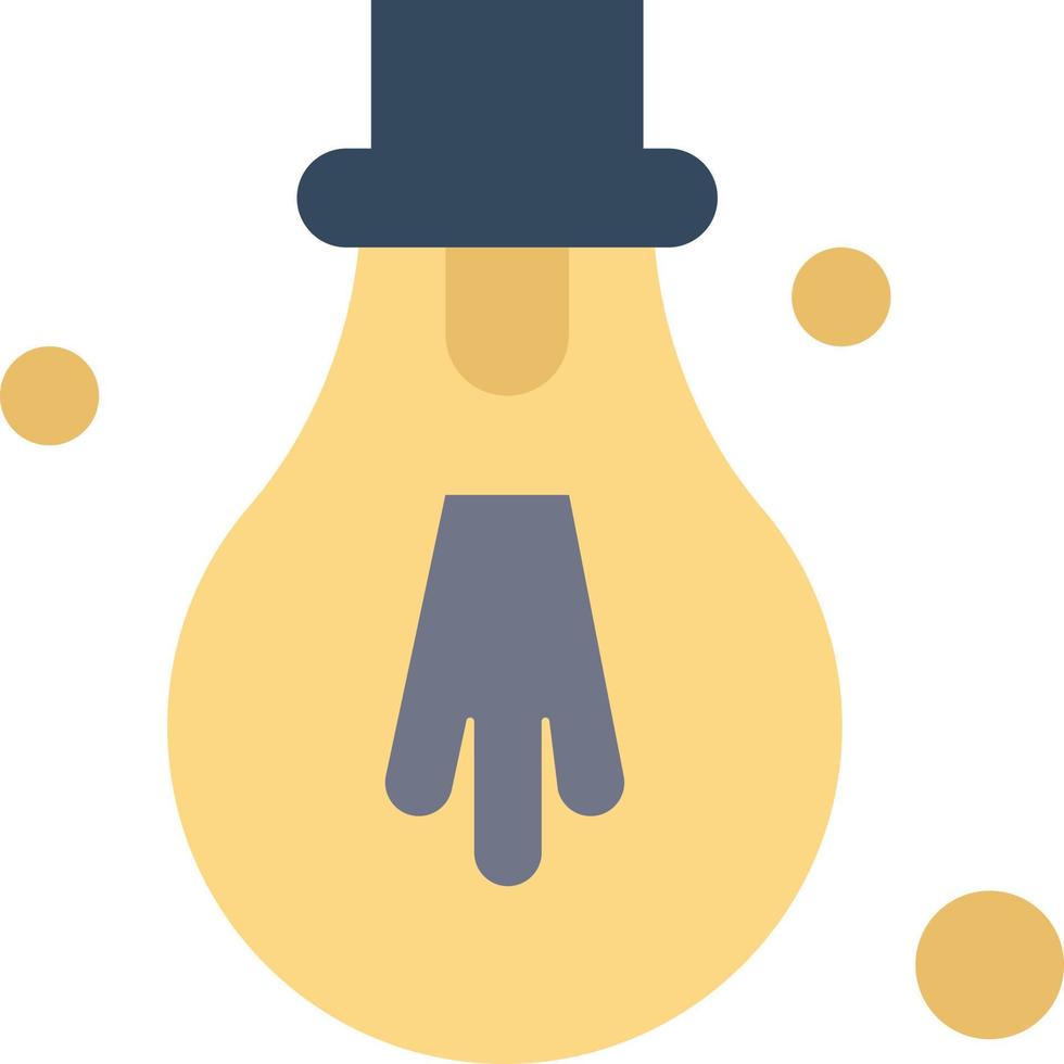 Bulb Light Motivation  Flat Color Icon Vector icon banner Template