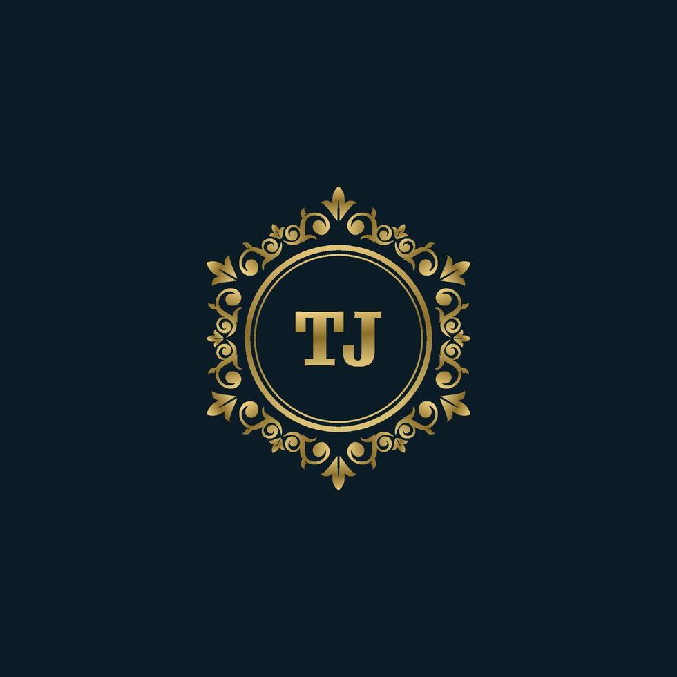 Letter TJ logo with Luxury Gold template. Elegance logo vector template. 14873390 Vector Art at