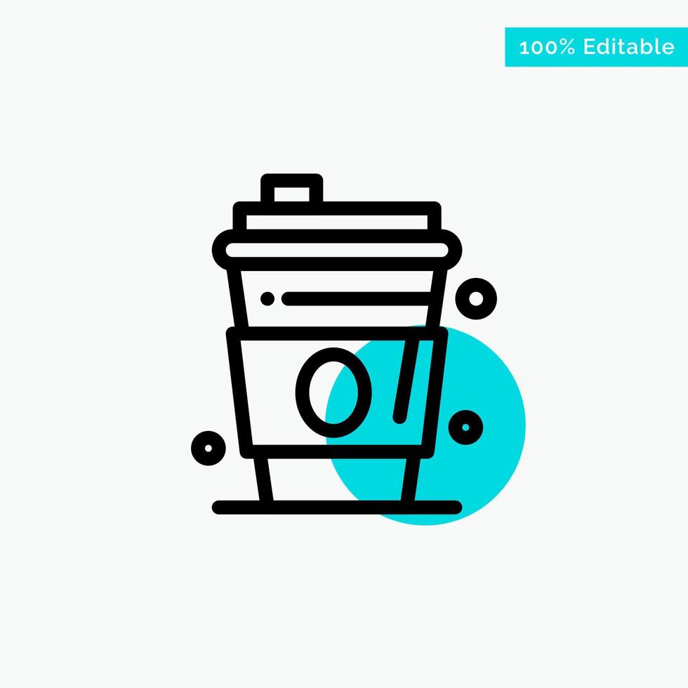 Alcohol Drink Juice Usa turquoise highlight circle point Vector icon