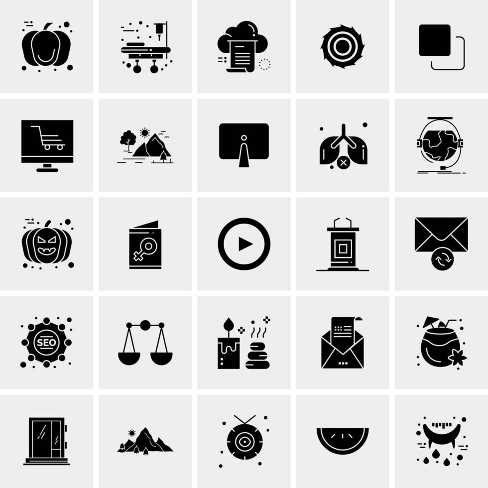 25 Universal Business Icons Vector Creative Icon Illustration to use in web and Mobile Related project