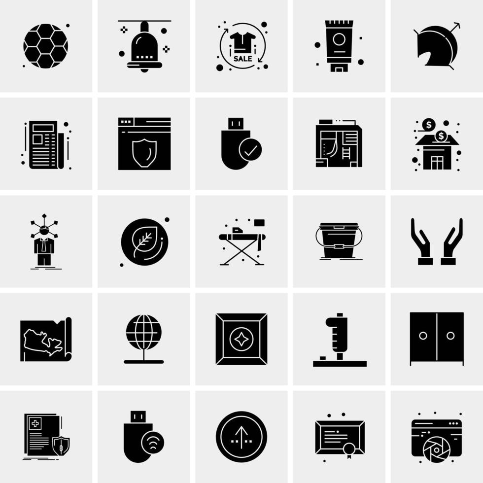 25 Universal Business Icons Vector Creative Icon Illustration to use in web and Mobile Related project