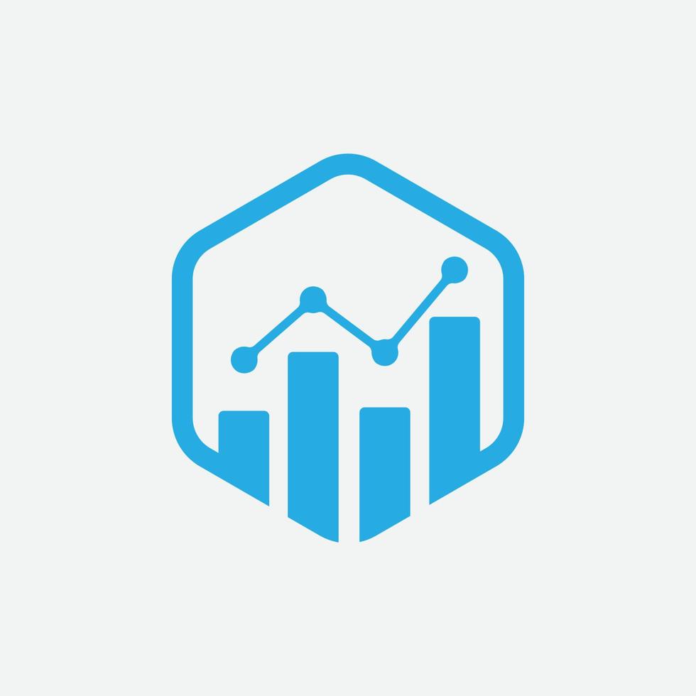 bar chart flat icon design template, statistic icon, data analytic design vector illustration, data analytic flat icon