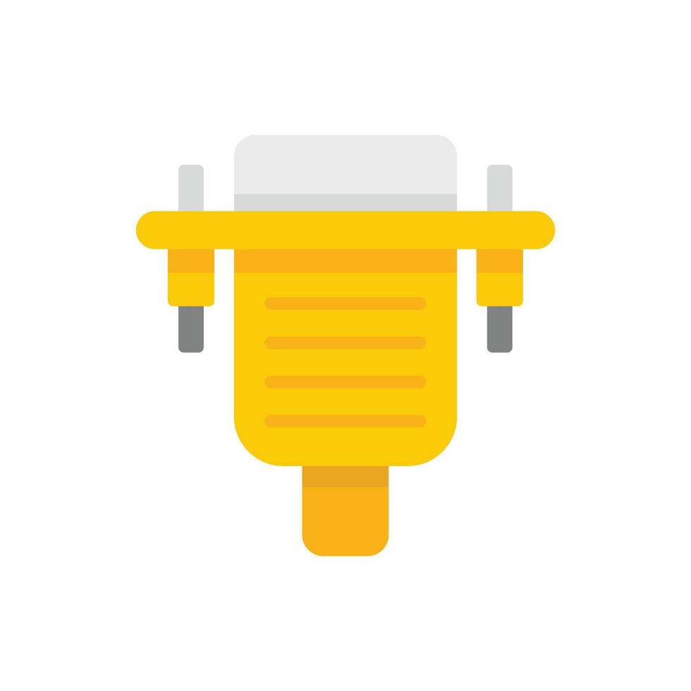 Old computer adapter icon flat isolated vector