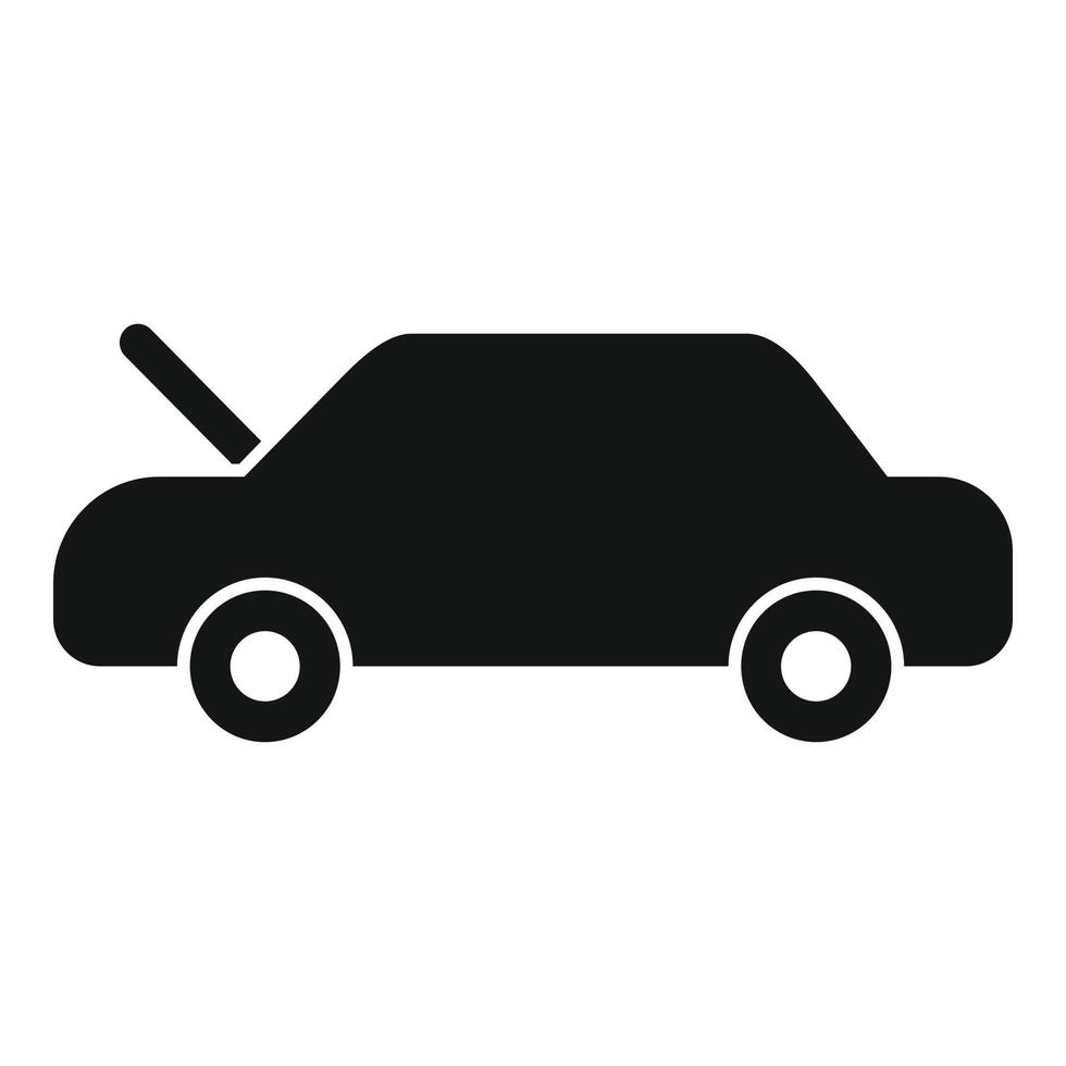 coche en servicio icono vector simple. pieza de automóvil