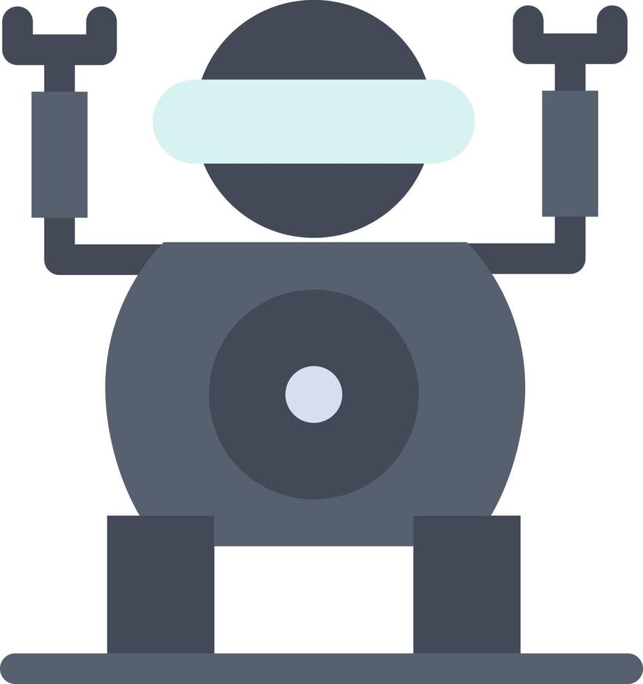 Robot Technology Toy  Flat Color Icon Vector icon banner Template