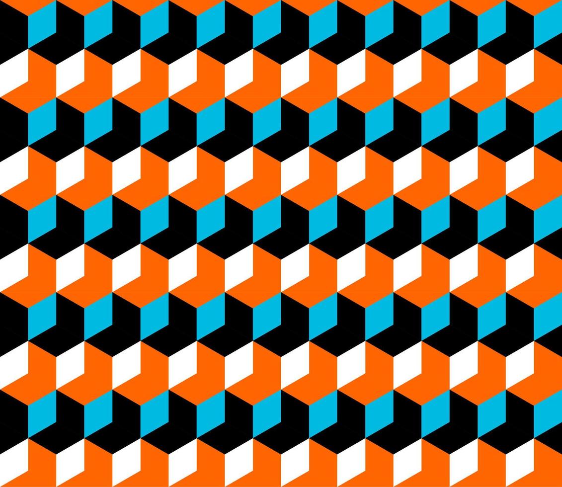 seamless geometric box pattern abstract background vector