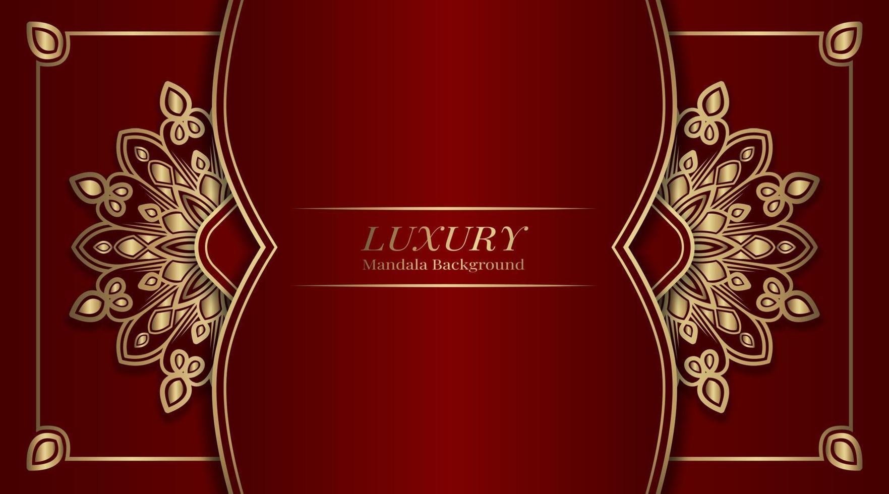 luxury background  with mandala ornament vector