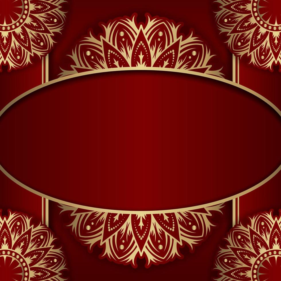 luxury background, with mandala ornament vector