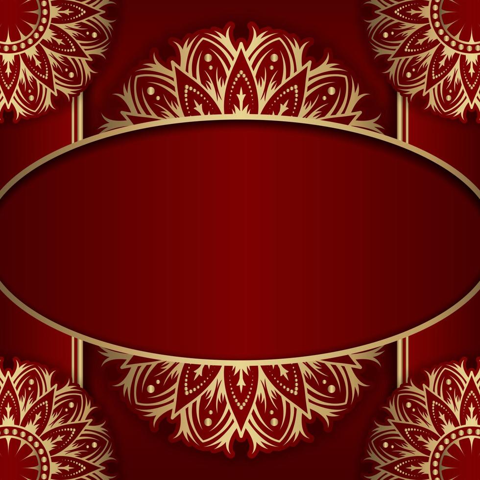 luxury background, with mandala ornament vector